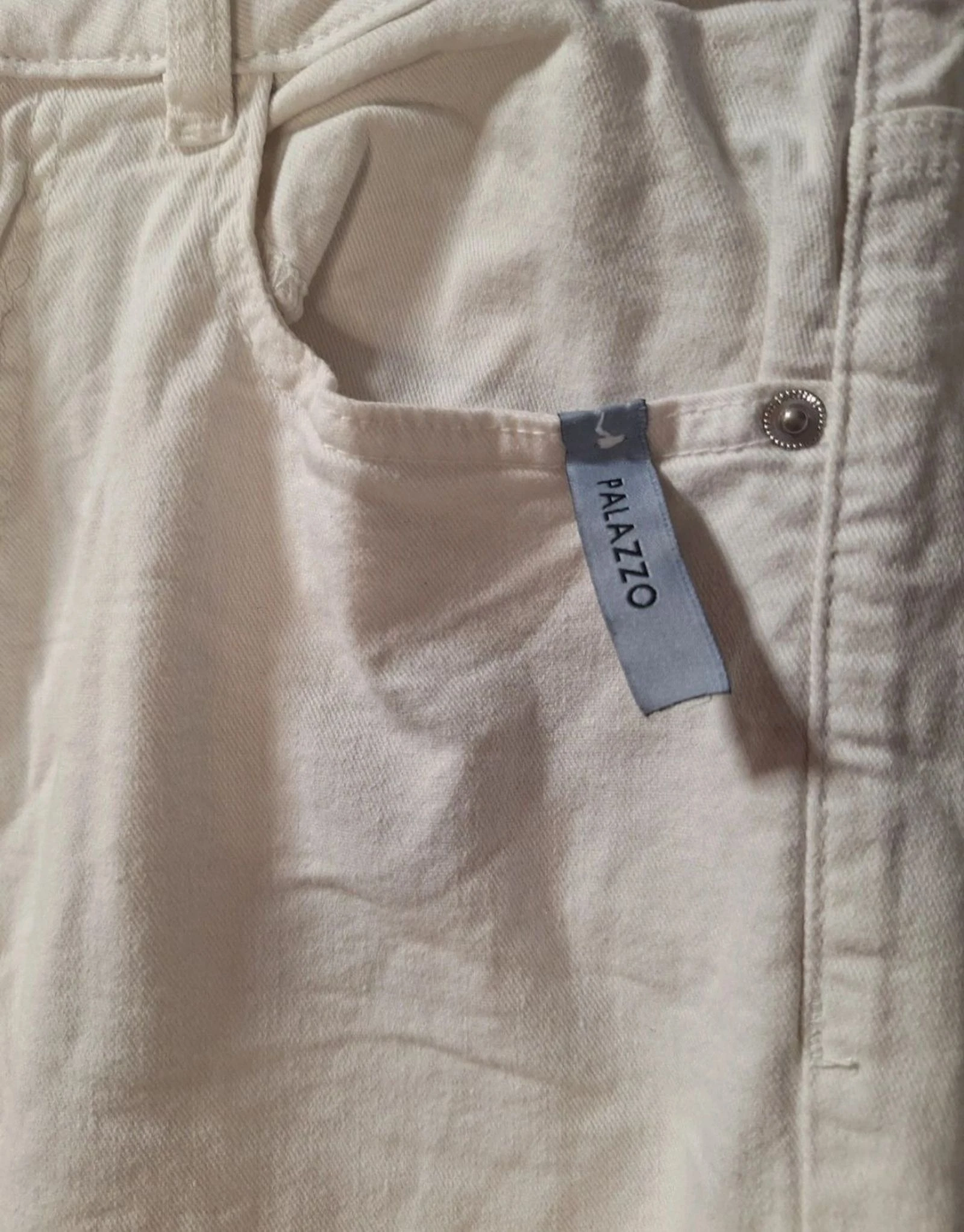 Calça branca wide leg Cortefiel Eco Friendly T.38 – photo 3